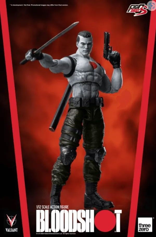 Valiant Bloodshot FigZero S 1:12 Scale Action Figure/ Threezero