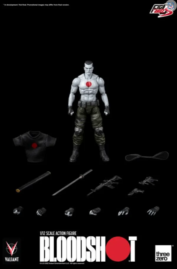 Valiant Bloodshot FigZero S 1:12 Scale Action Figure/ Threezero