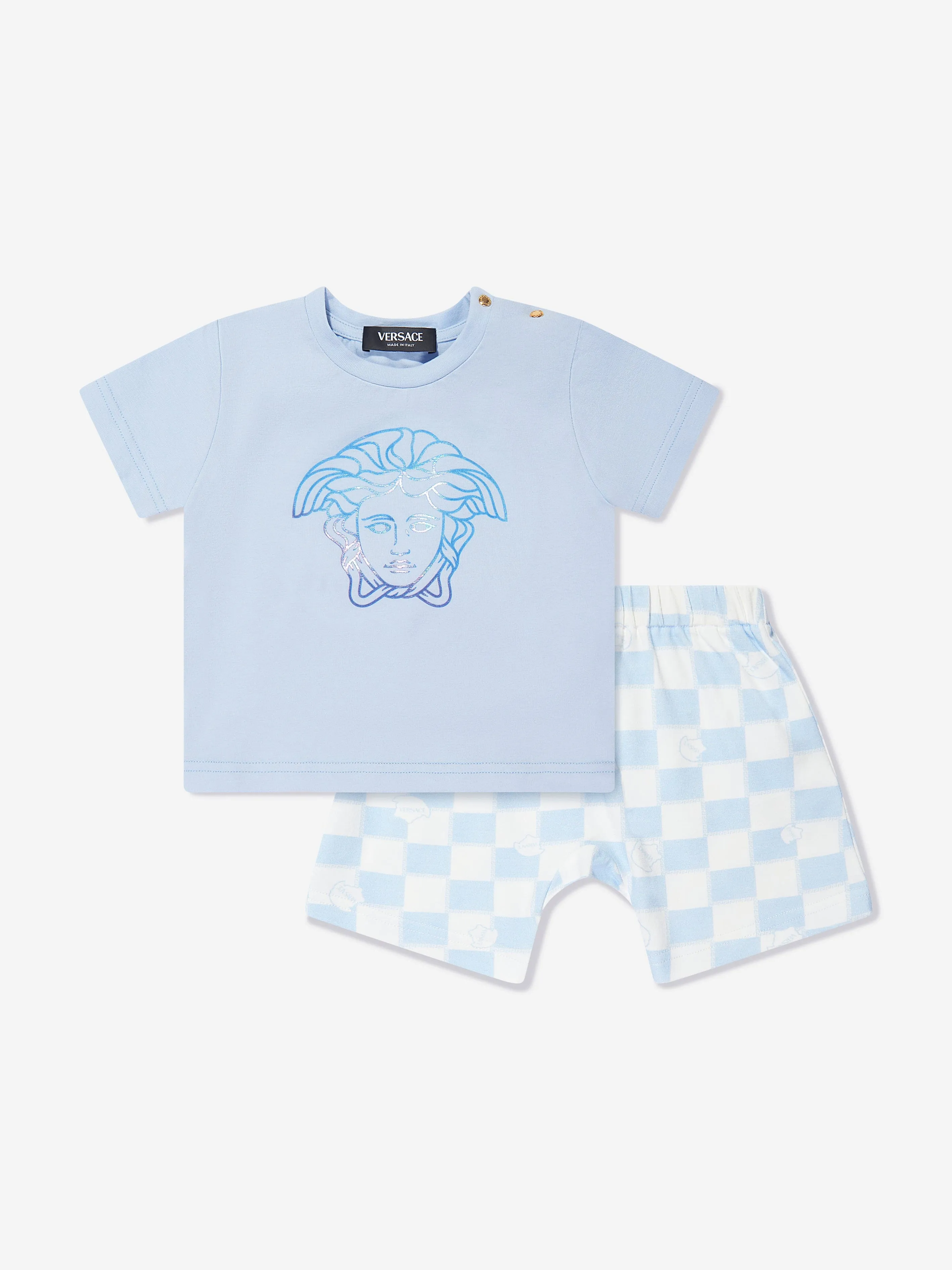 Versace Baby Boys T-Shirt And Shorts Set in Blue