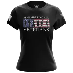 Veterans Remembered Women's Short Sleeve Shirt