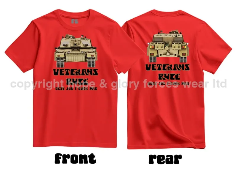 Veterans Rule Chally Tank Best Job I Ever Had Double Print T-Shirt