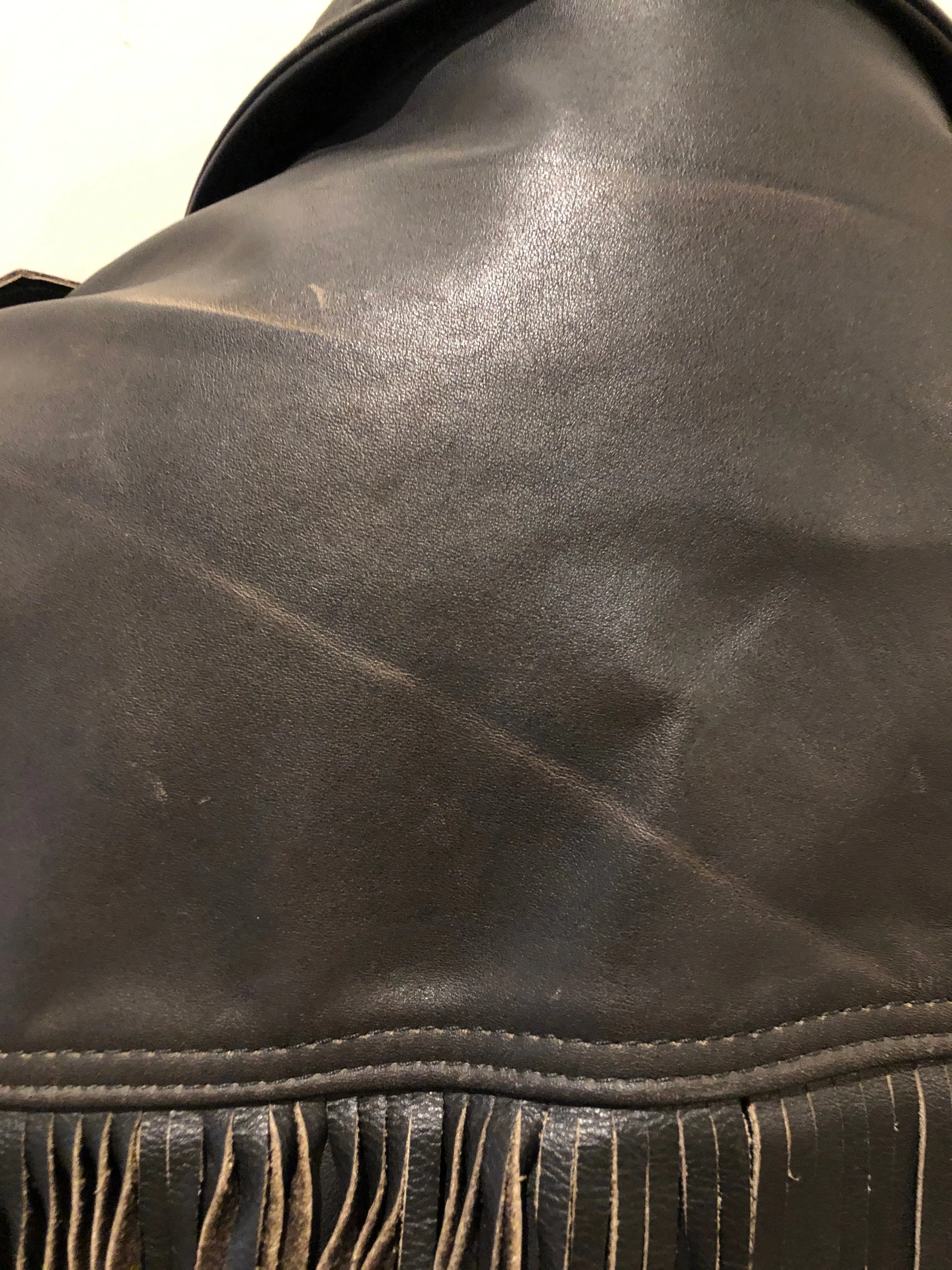 Vintage Action Black Leather Motorcycle Jacket, Made in Canada, SOLD