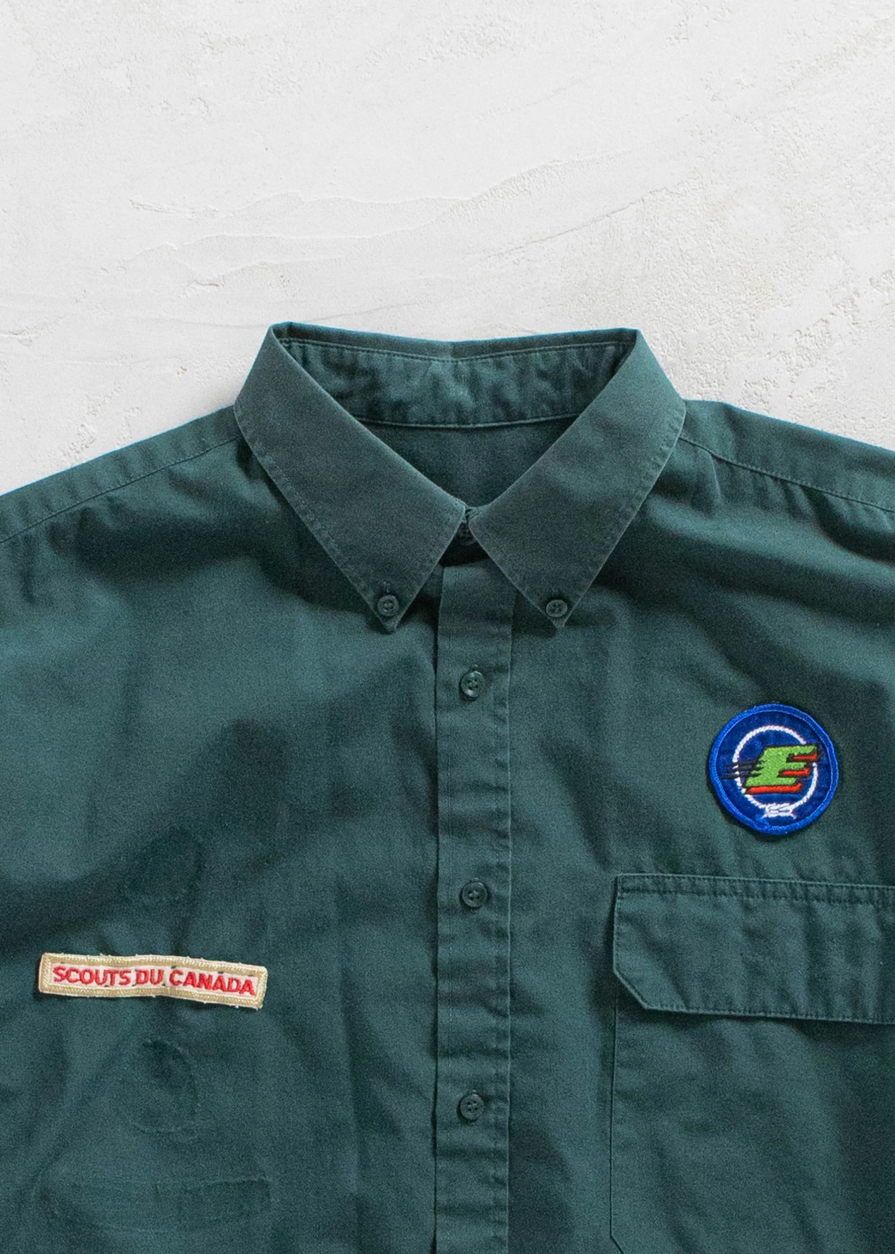 Vintage "Scouts du Canada" Long Sleeve Button Up Shirt Size M/L