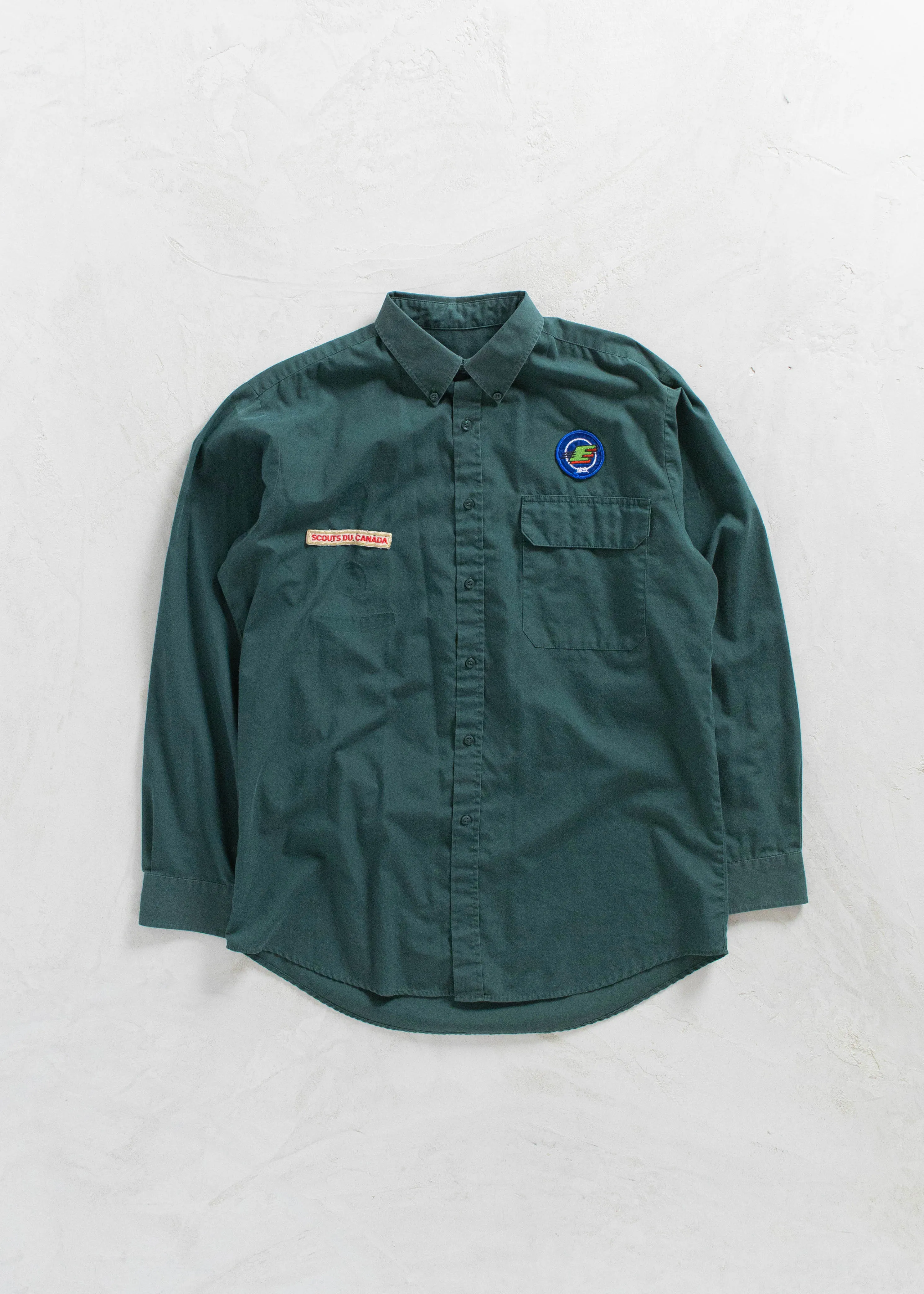 Vintage "Scouts du Canada" Long Sleeve Button Up Shirt Size M/L