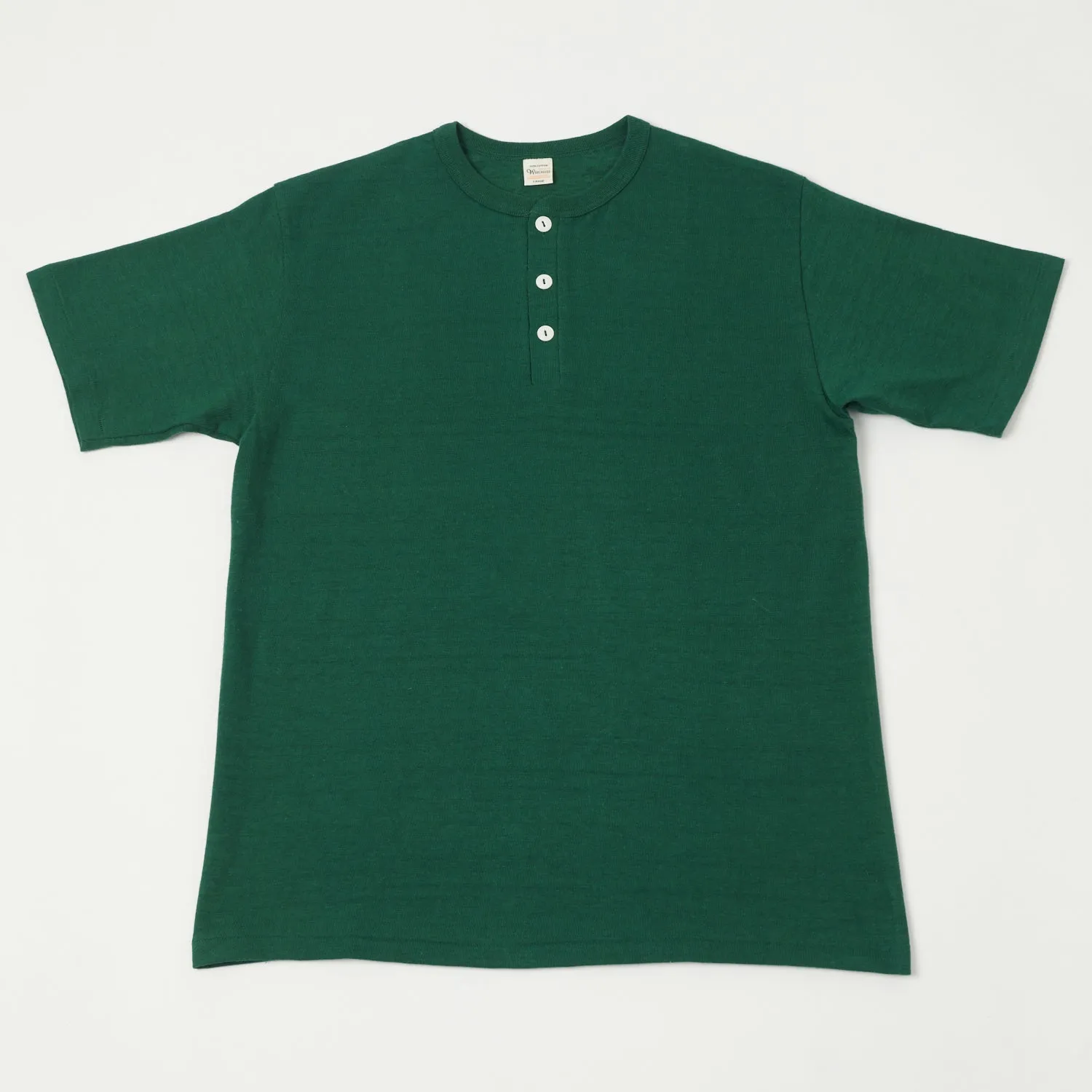 Warehouse & Co 4601 S/S Henley - Dark Green