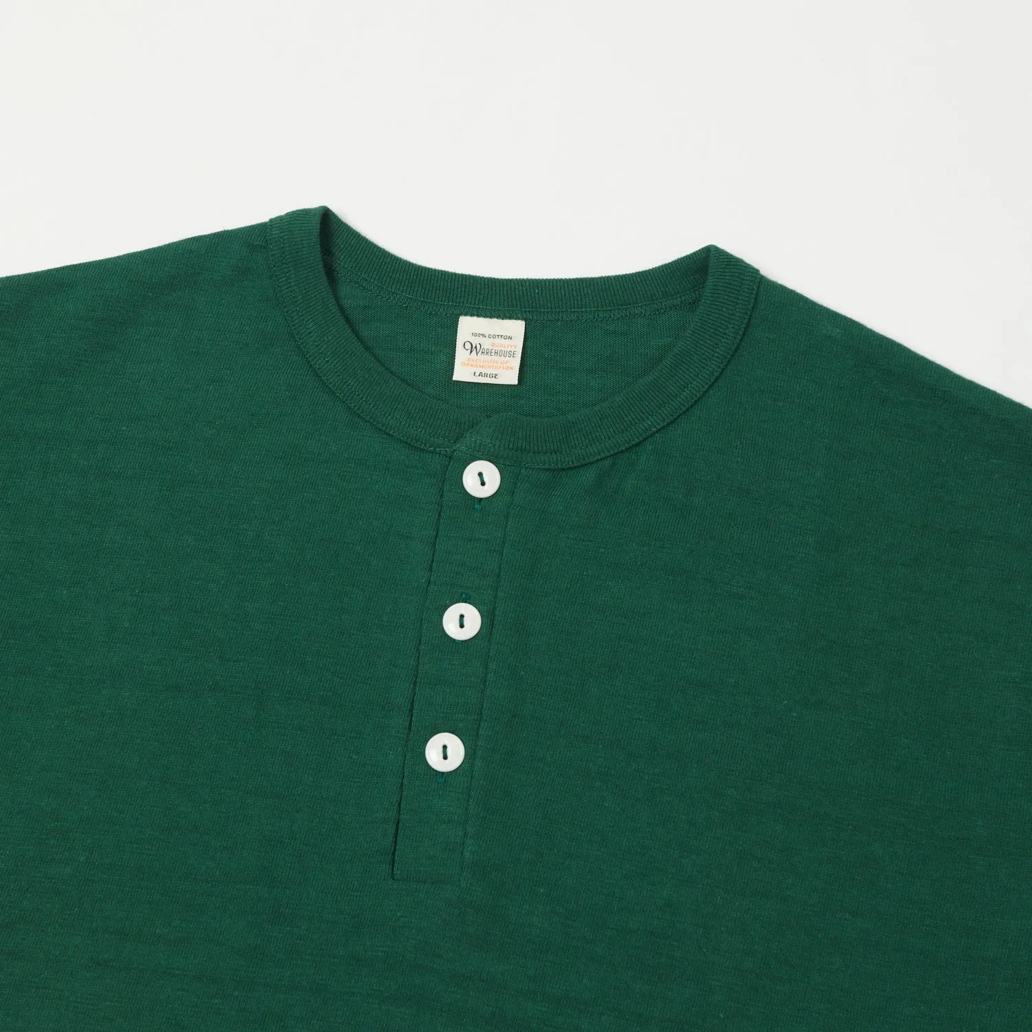 Warehouse & Co 4601 S/S Henley - Dark Green