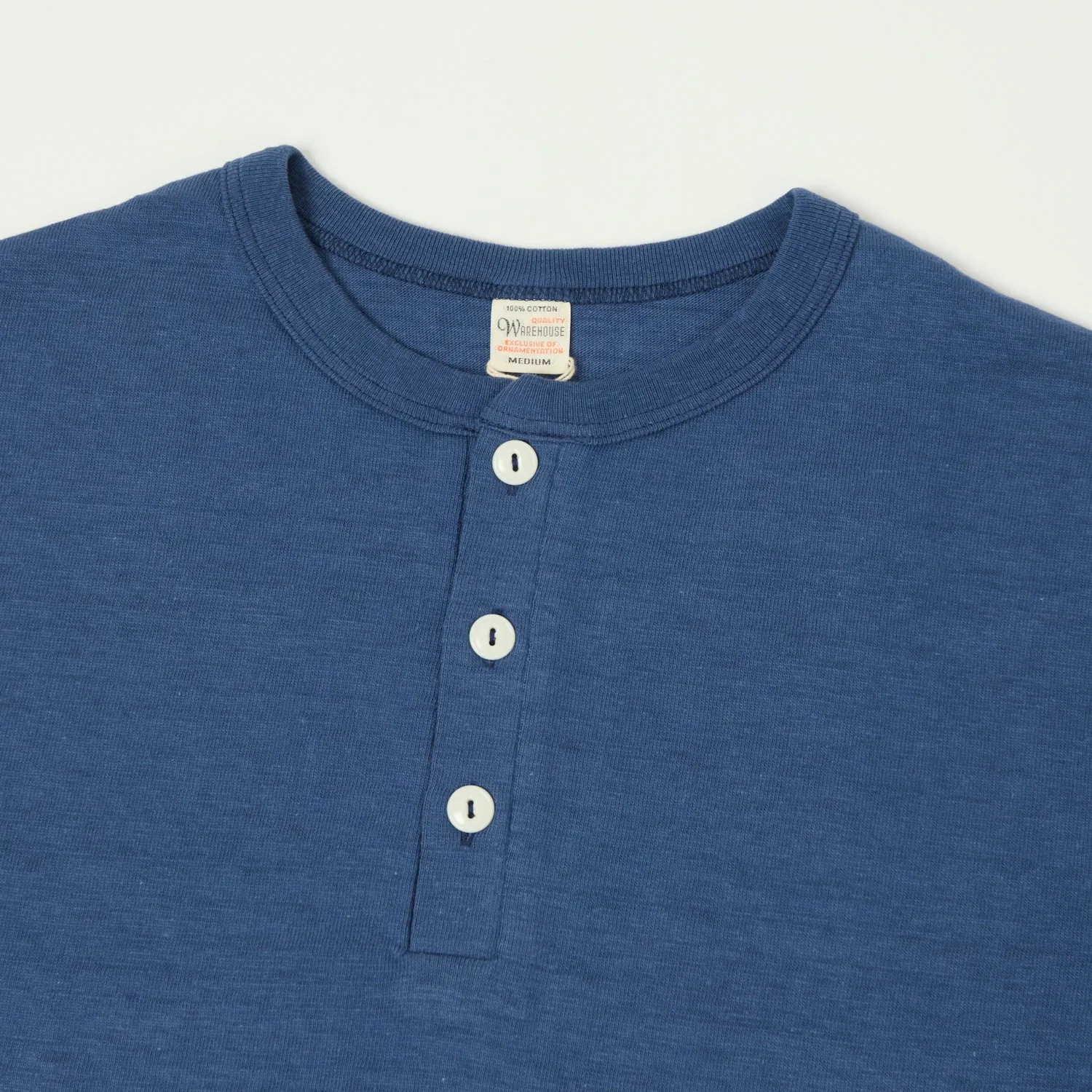 Warehouse & Co 4601 S/S Henley - Faded Blue