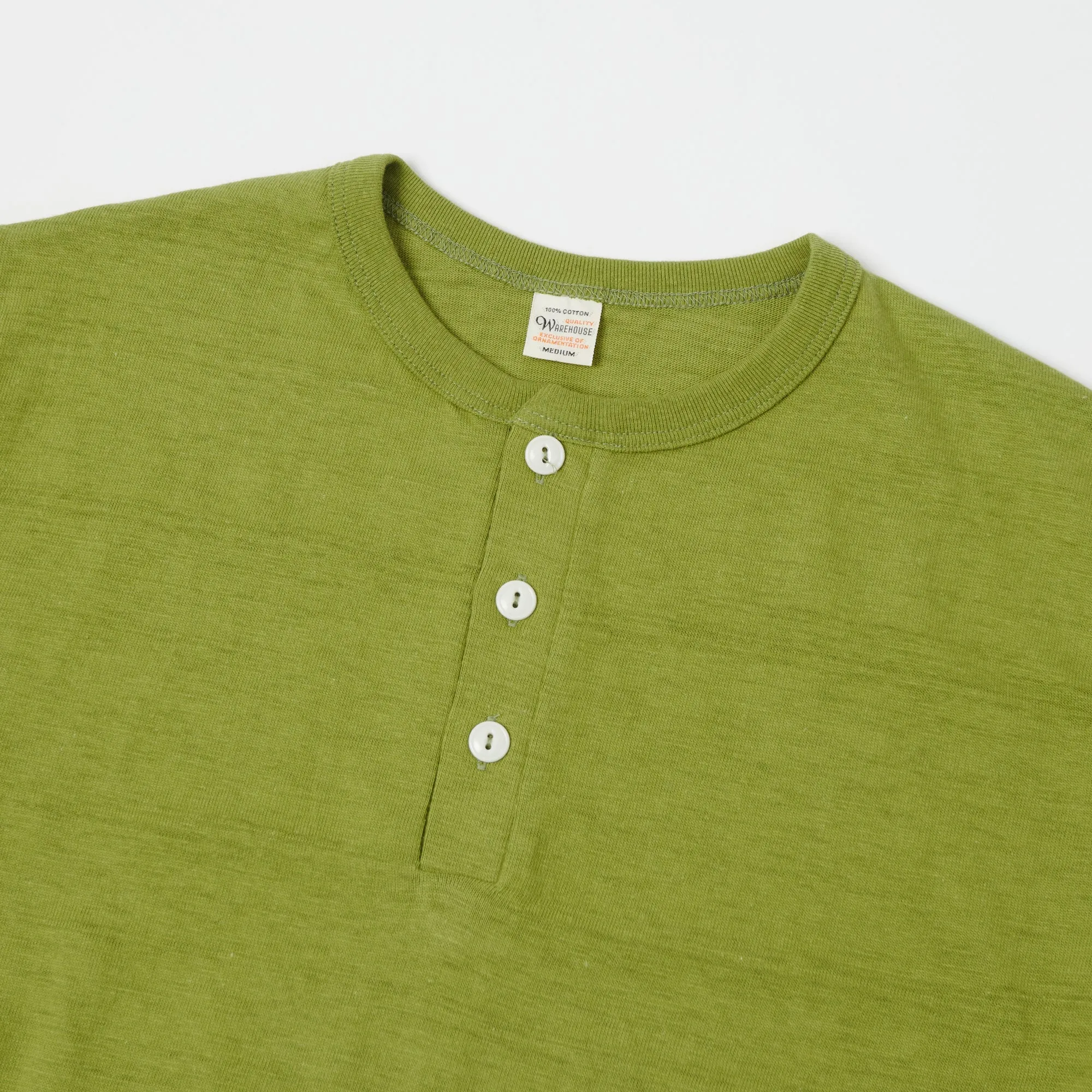 Warehouse & Co 4601 S/S Henley - Grass Green