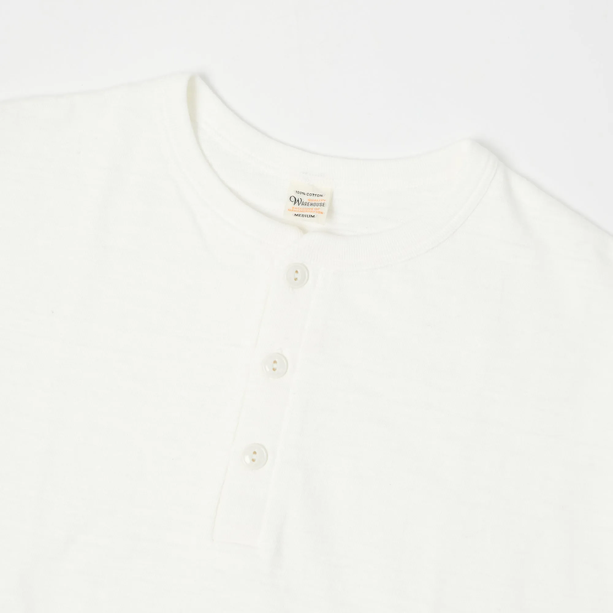 Warehouse & Co 4601 S/S Henley - Off White