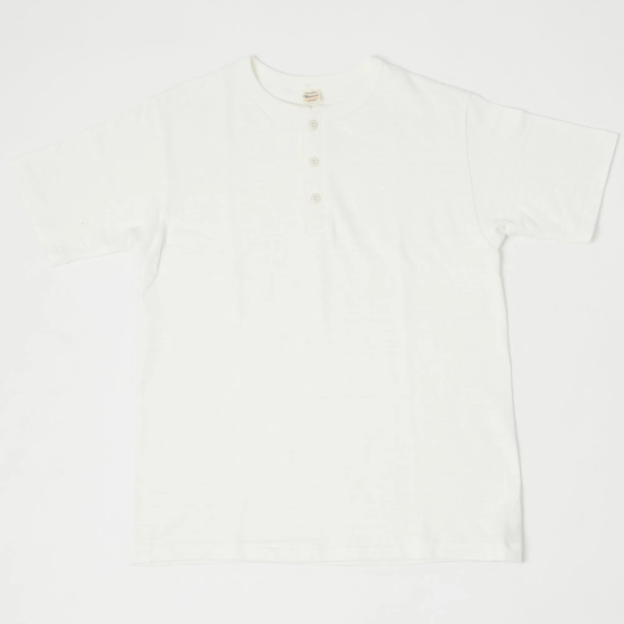 Warehouse & Co 4601 S/S Henley - Off White