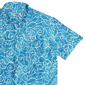 Waves light Button Up Shirt