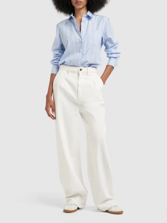 Weekend Max Mara   Bahamas striped cotton poplin shirt 