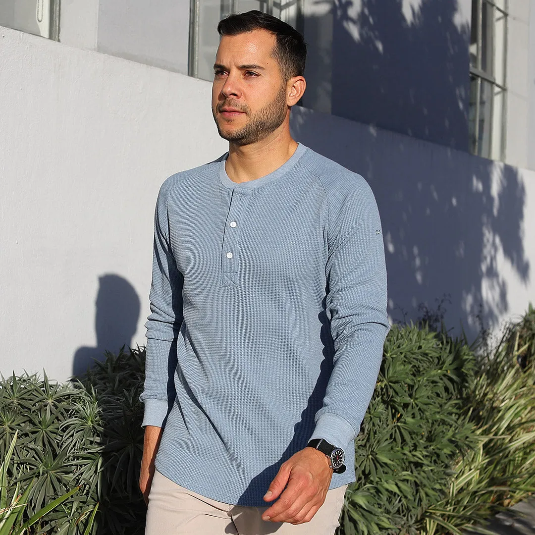 Weekend Thermal Henley in Glacier