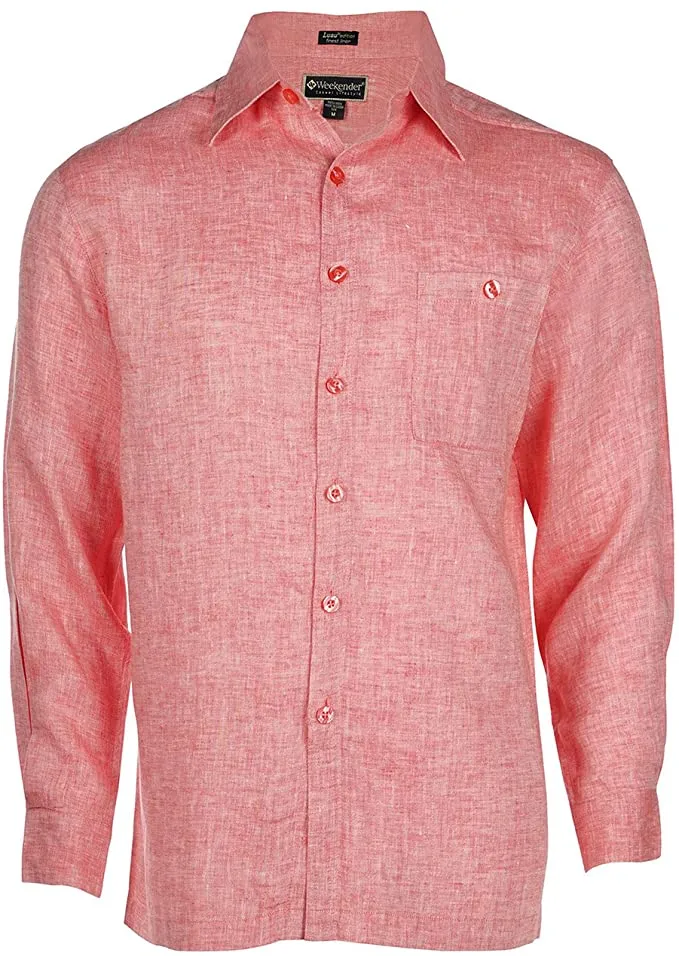 Weekender Sportswear Men's Pavillion Linen LS Shirt,    Style#M03102L