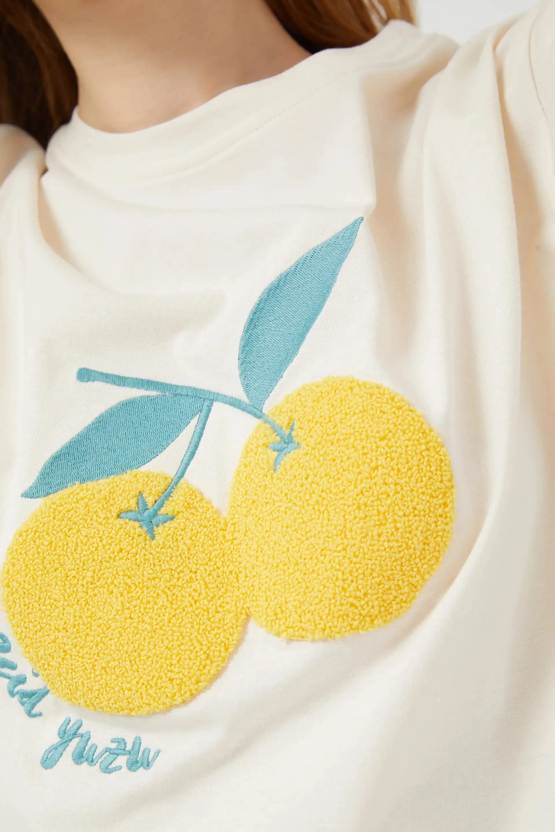 White Yuzu short sleeve t-shirt