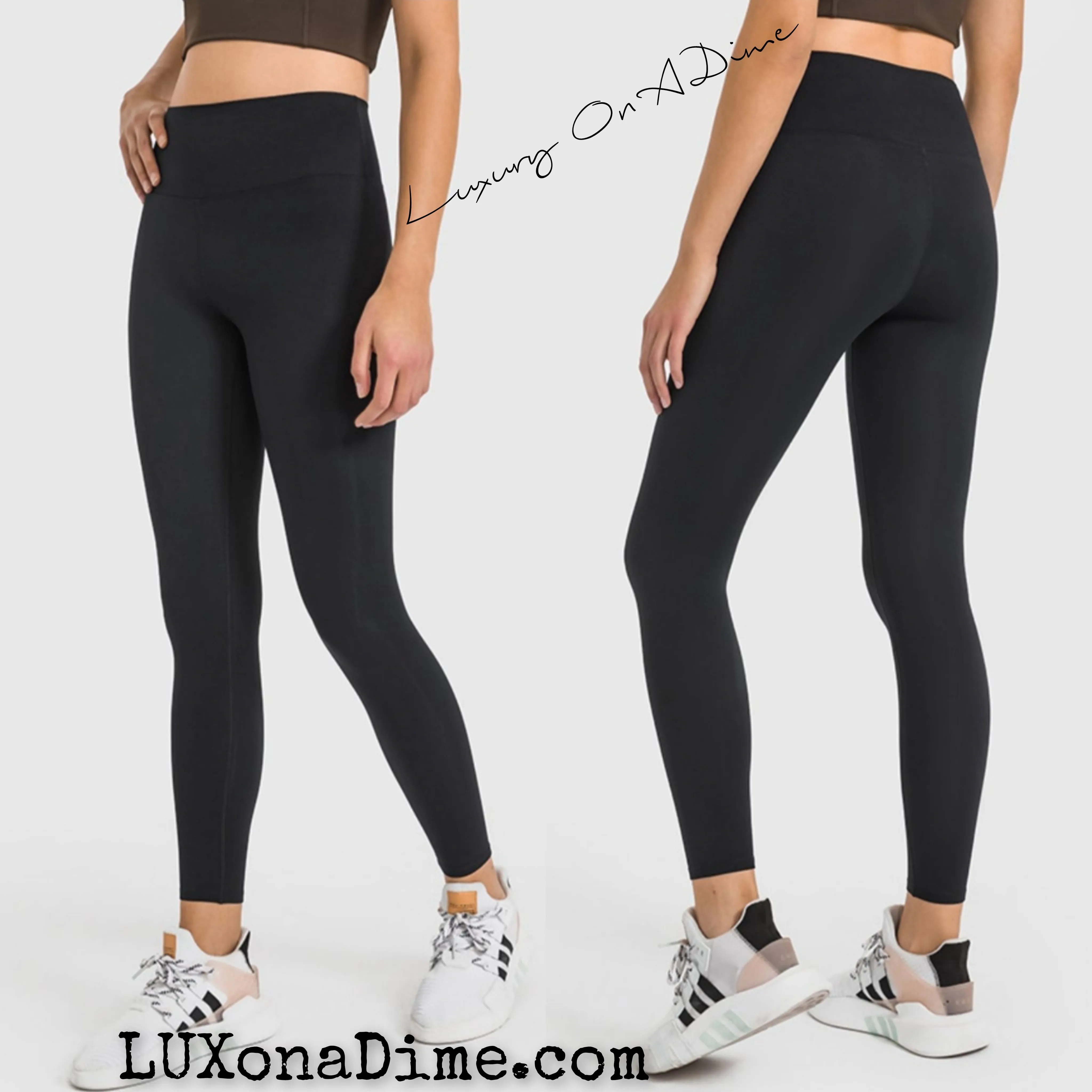 Wide High-Waist Cropped Athletic Yoga Legging Pants