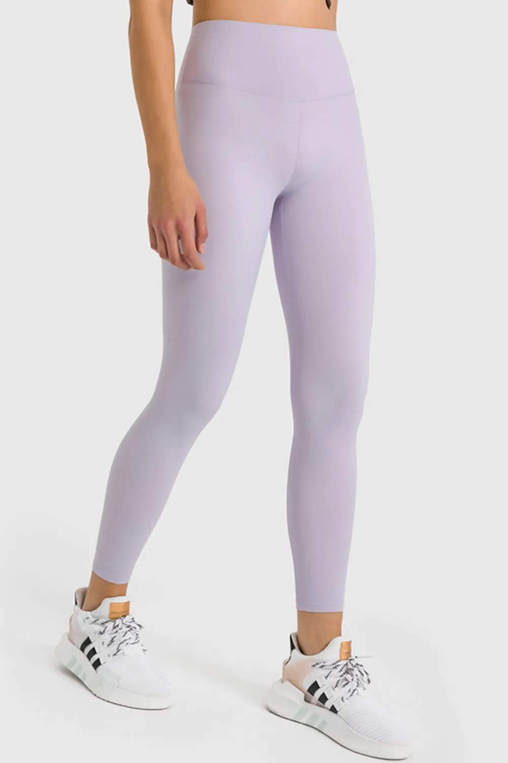 Wide High-Waist Cropped Athletic Yoga Legging Pants