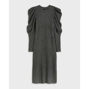 Women Wmd-Vctoria-Extreme Sleeve Knit Dress - Dk-Grey