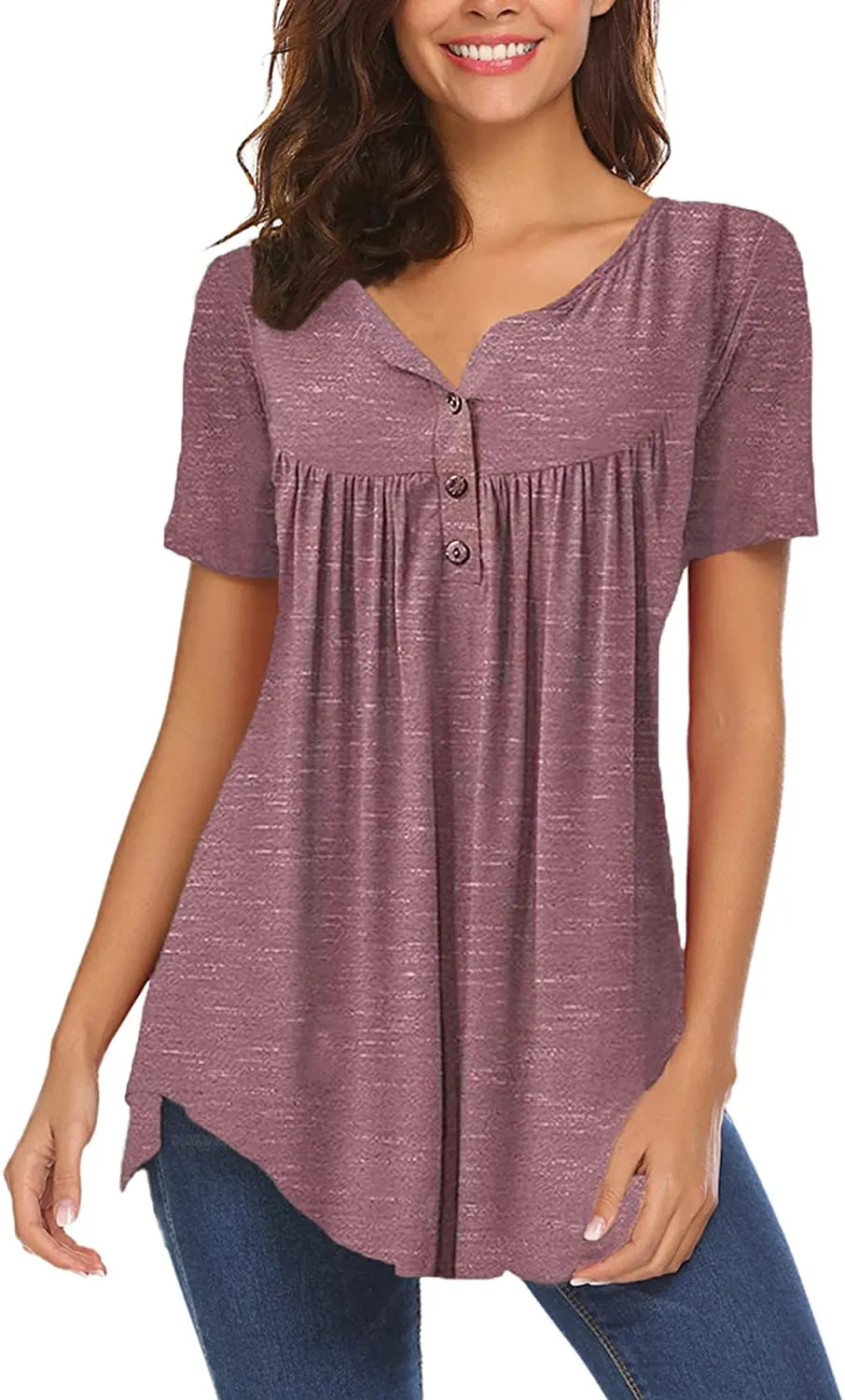 Women's Casual Long Sleeve Henley