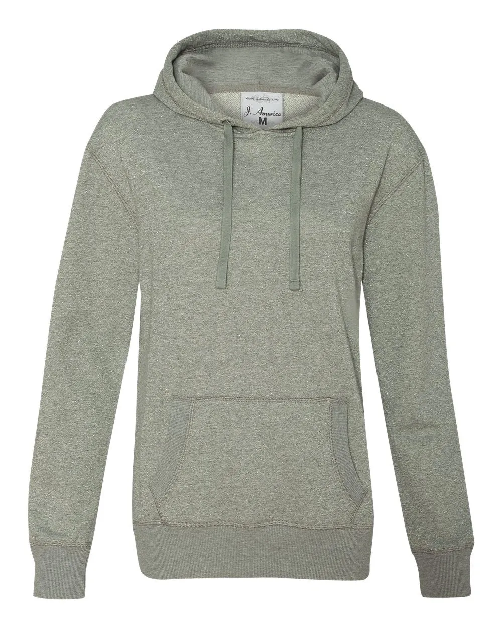 Women's Glitter French Terry Hooded Pullover-H