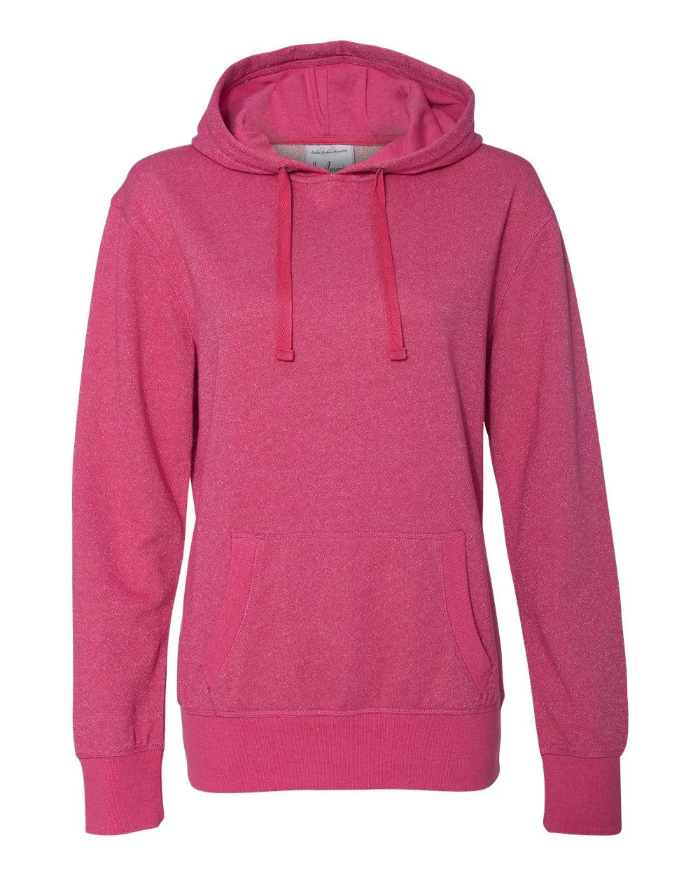 Women's Glitter French Terry Hooded Pullover-H