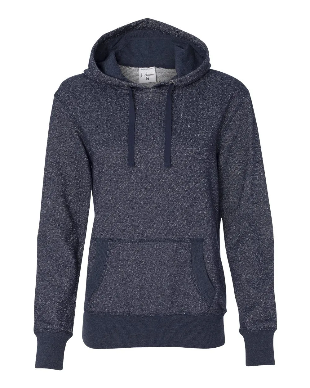 Women's Glitter French Terry Hooded Pullover-H