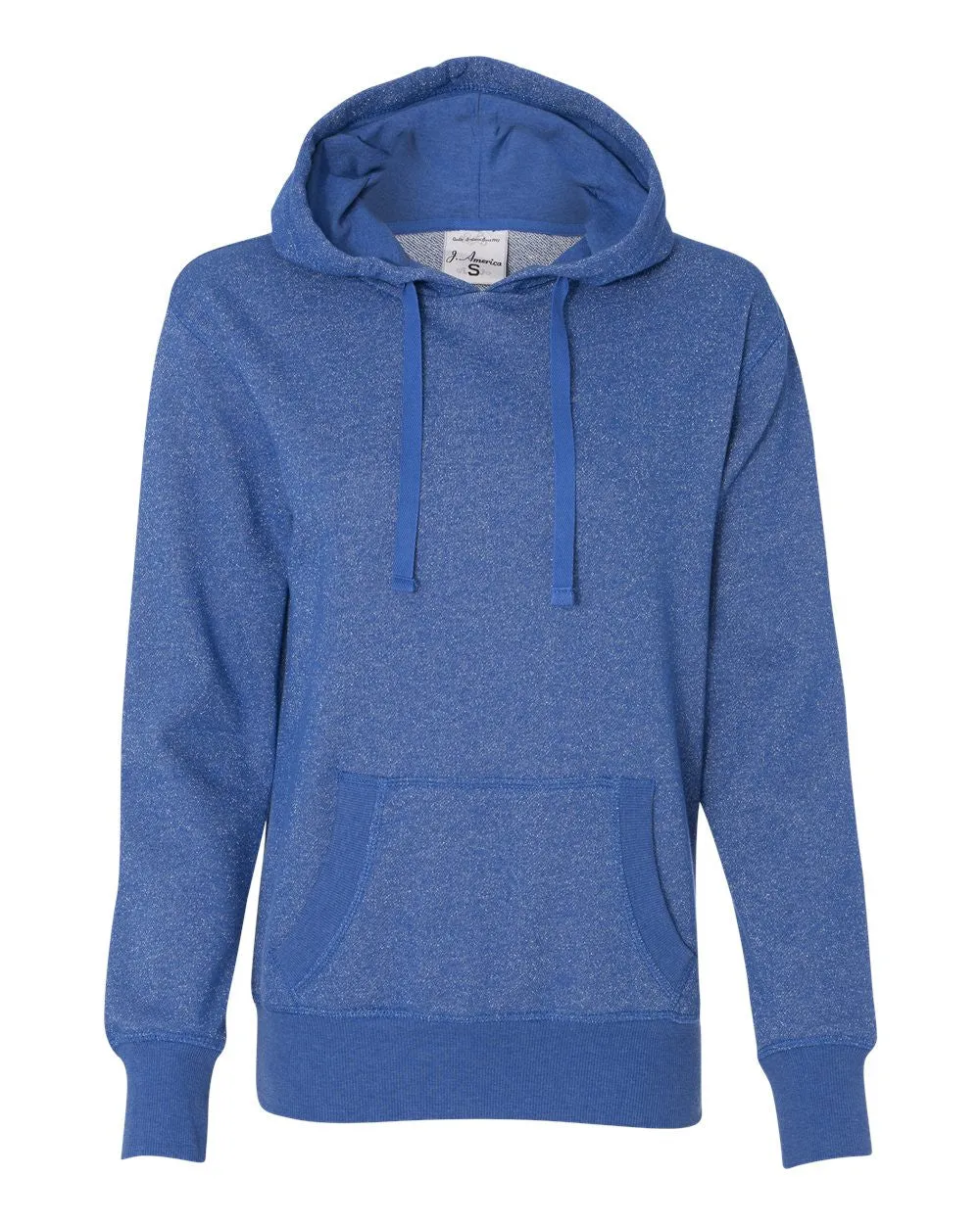 Women's Glitter French Terry Hooded Pullover-H