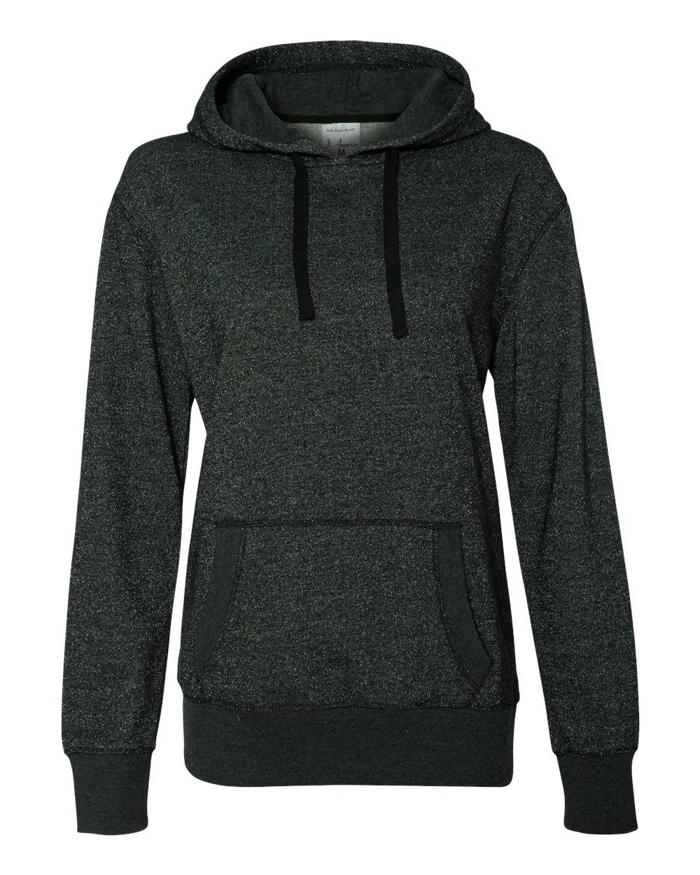 Women's Glitter French Terry Hooded Pullover-otsc