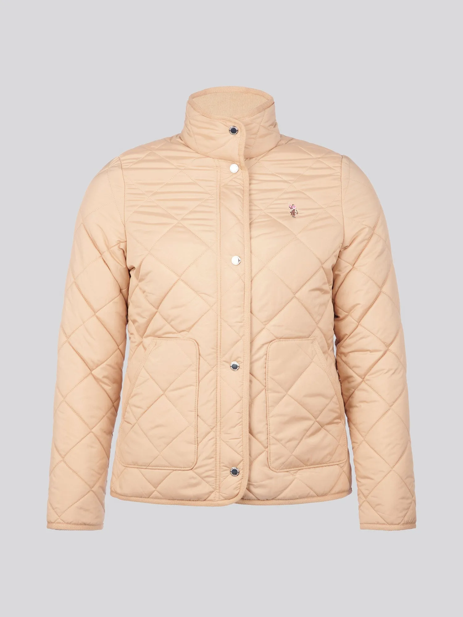 Womens Lightweight Quilted Jacket in Cuban Sand