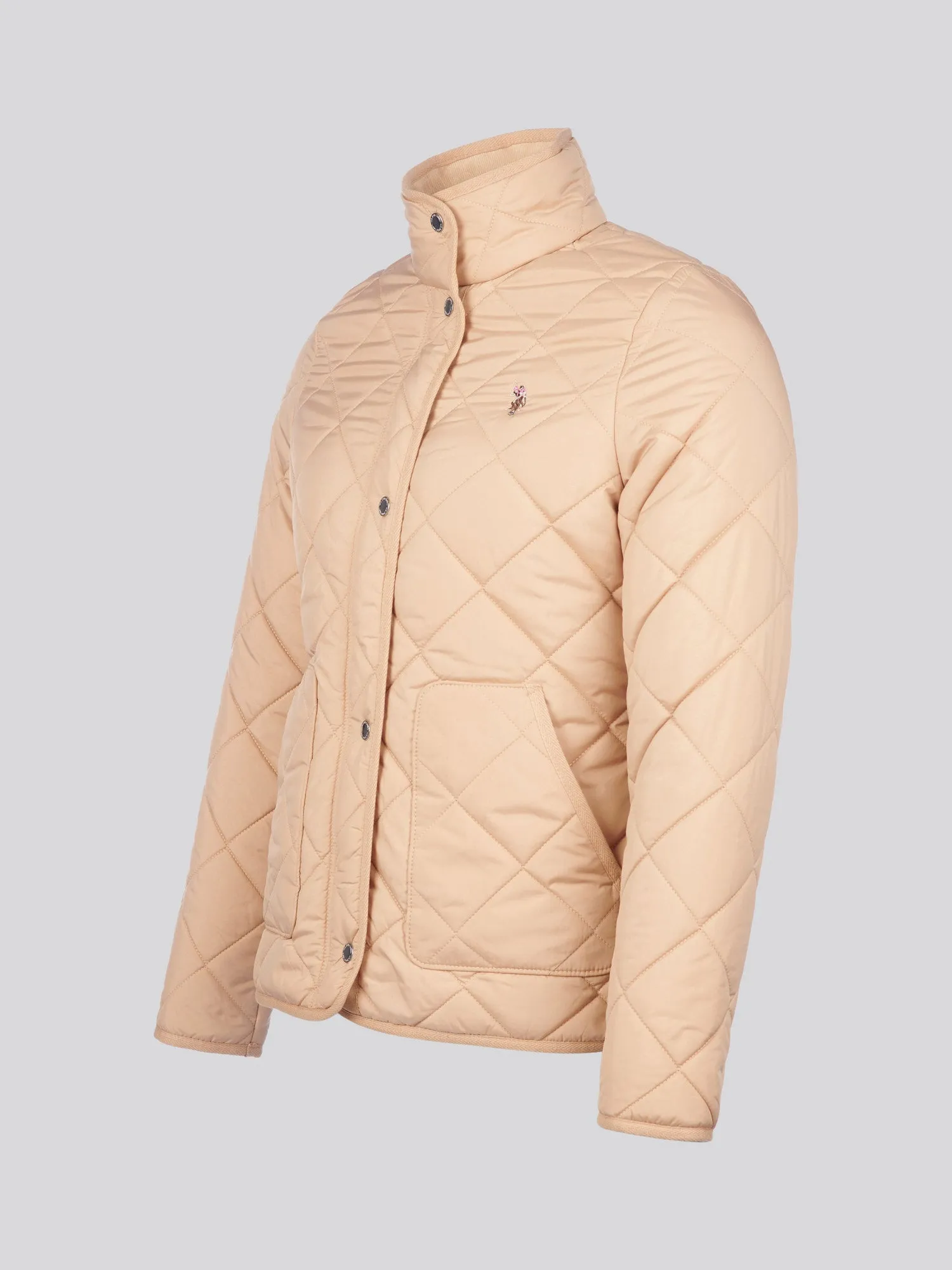 Womens Lightweight Quilted Jacket in Cuban Sand