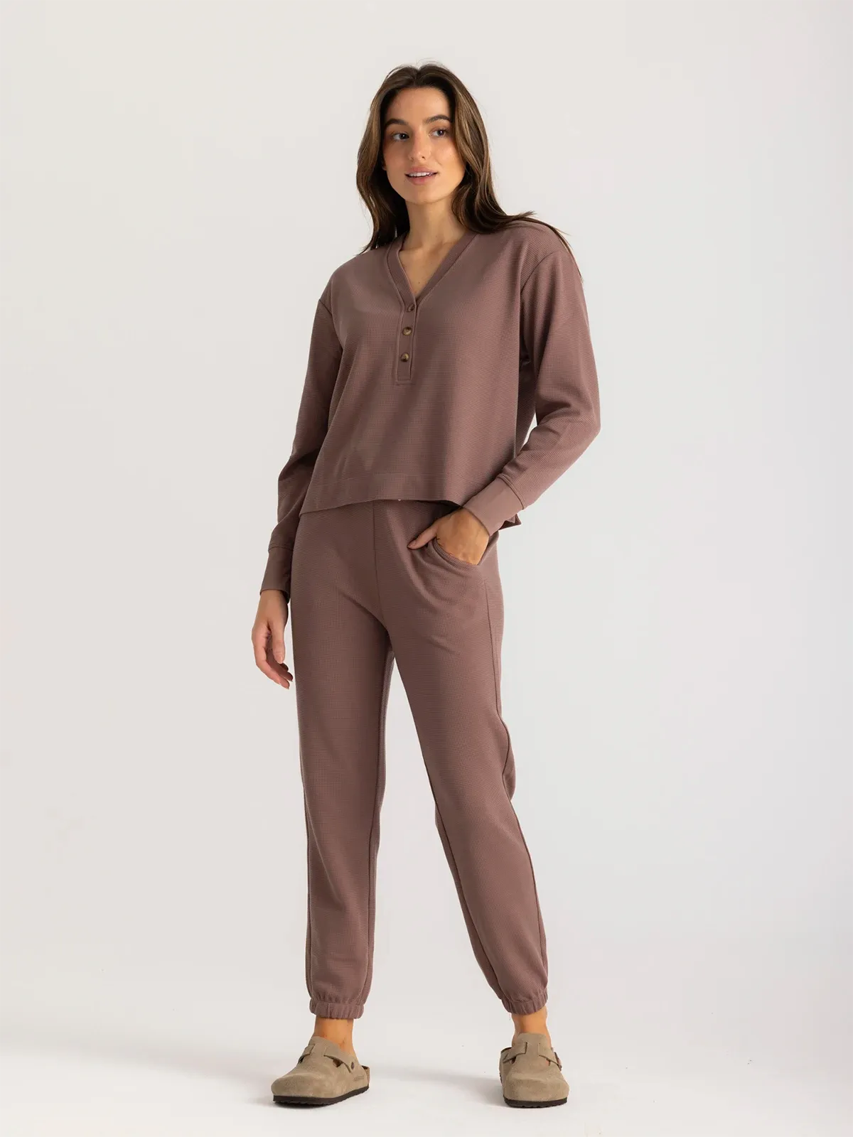 Women's Waffle Jogger - Fig