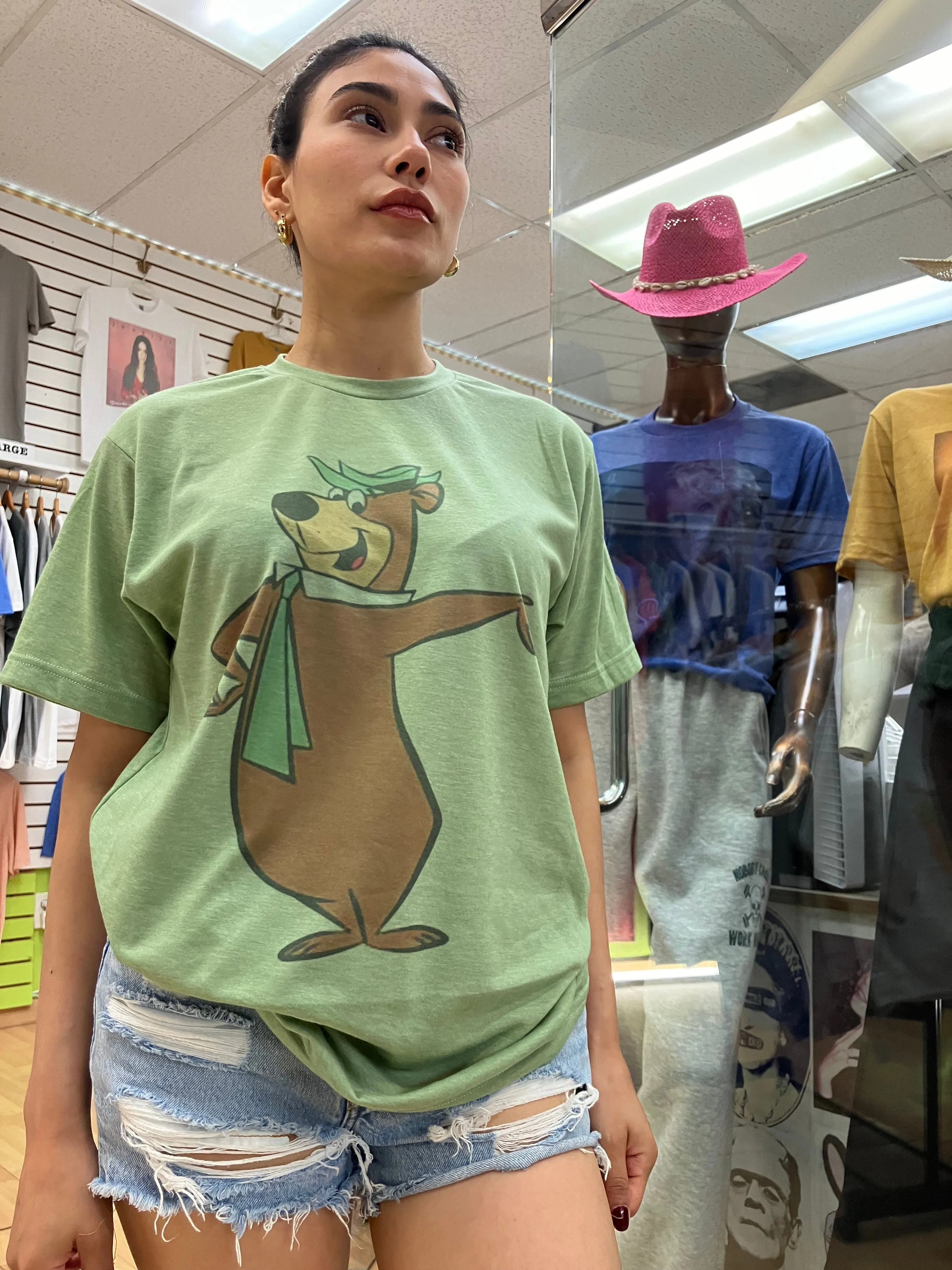 Yogi Bear Graphic Design T-shirt