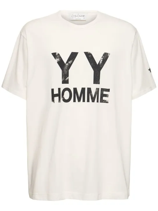 Yohji Yamamoto   YYH printed cotton t-shirt 