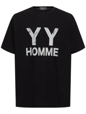 Yohji Yamamoto   YYH printed cotton t-shirt 