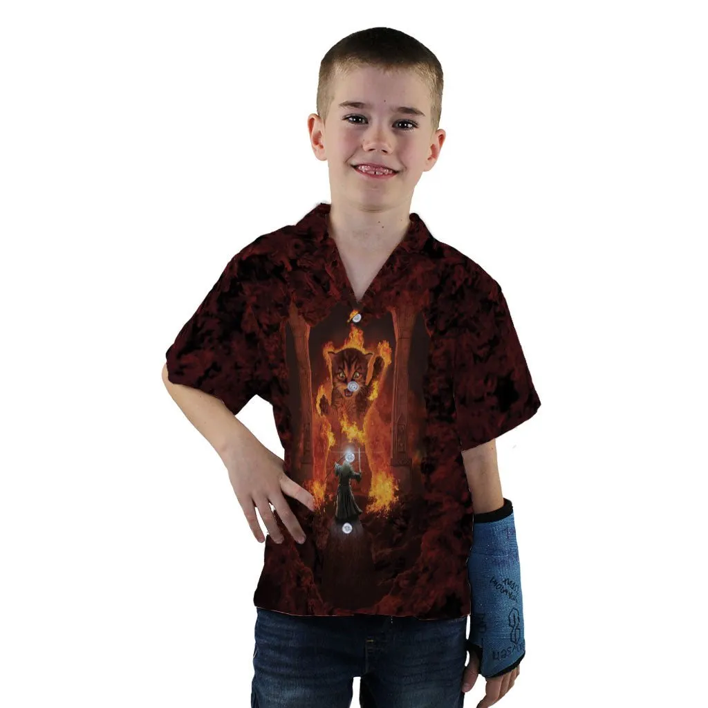 You Shall Not Pass Cat Youth Hawaiian Shirt