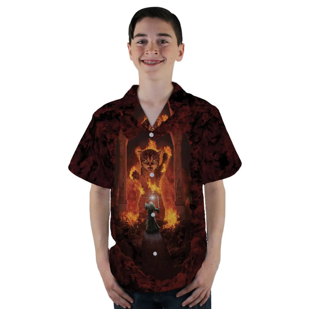 You Shall Not Pass Cat Youth Hawaiian Shirt