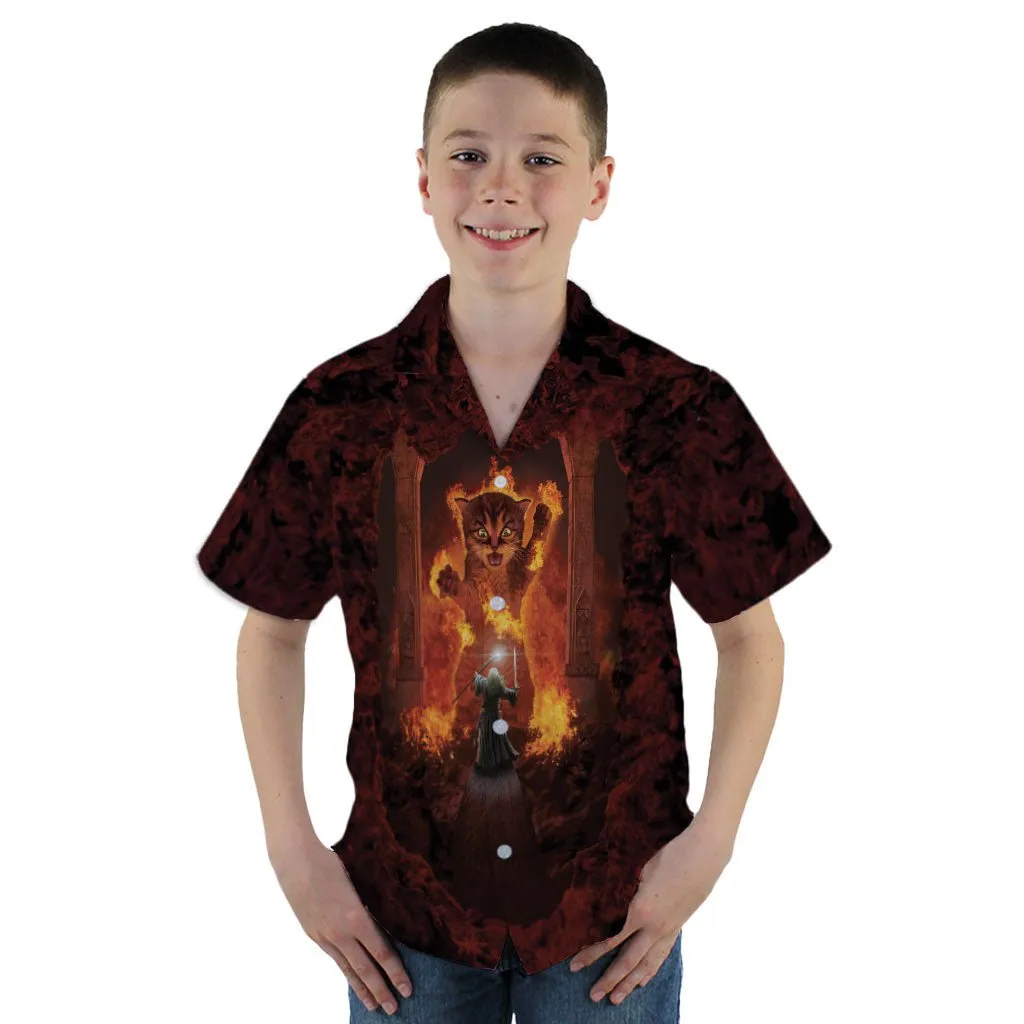 You Shall Not Pass Cat Youth Hawaiian Shirt